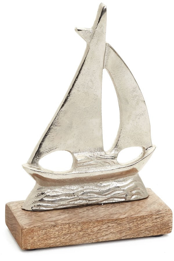 Boat Aluminum Wood Decor