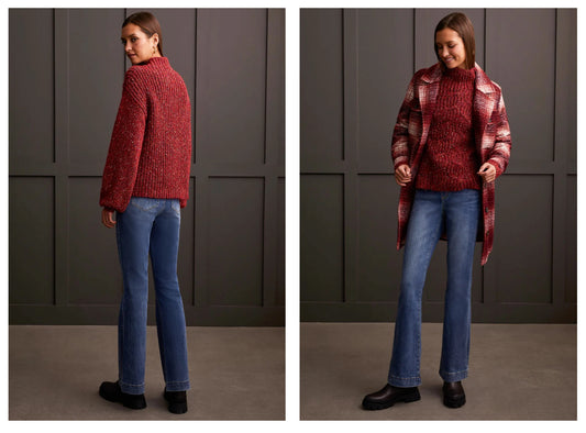 OVERSIZED FUNNEL NECK SWEATER