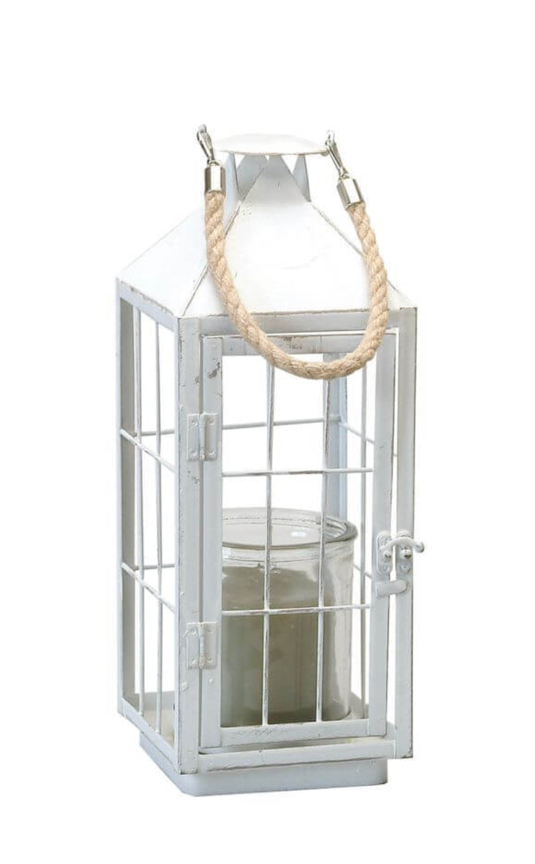 LANTERN WHITE METAL
