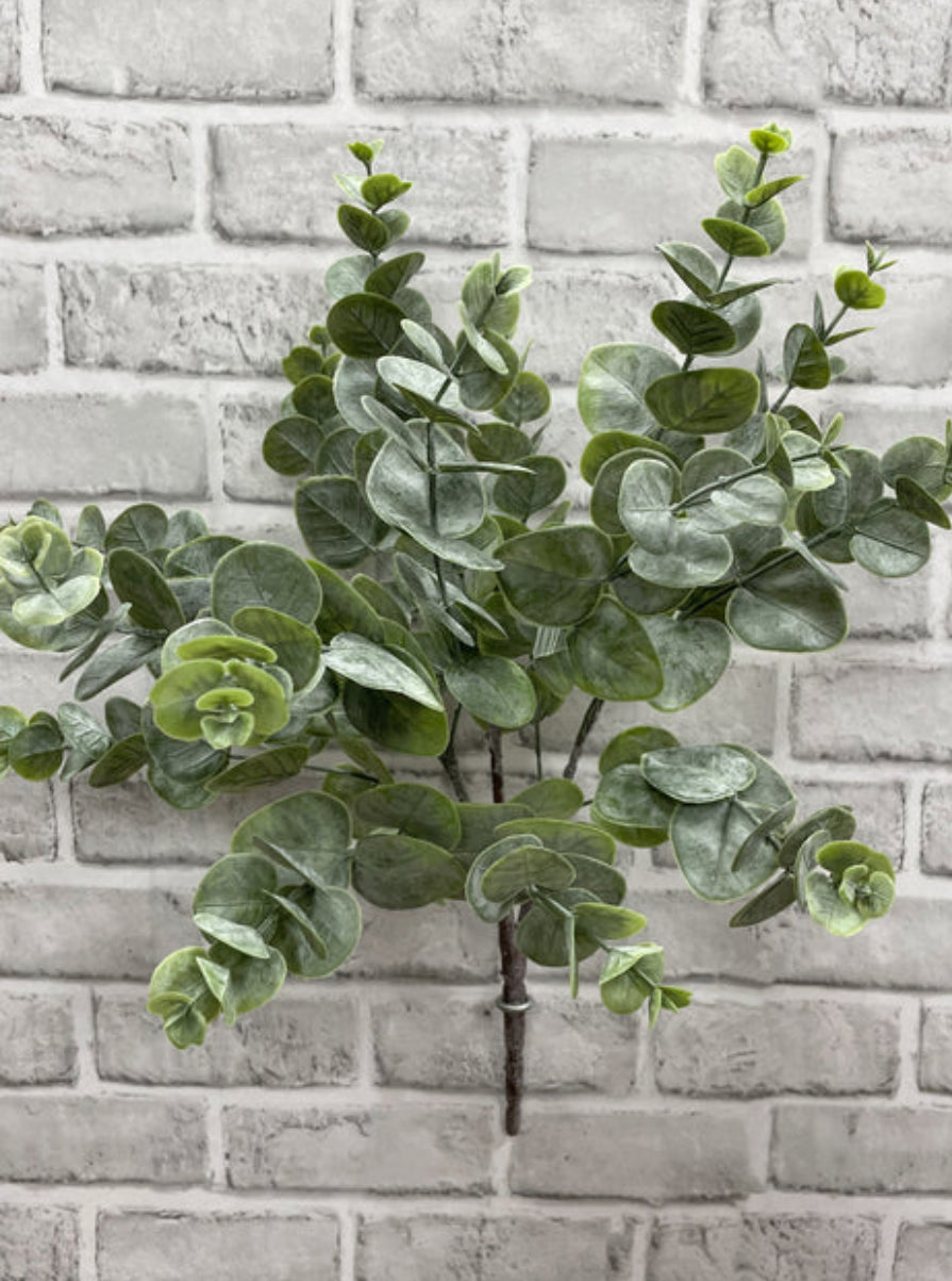 ITEM 11467 GR - 19" GREEN EUCALYPTUS BUSH