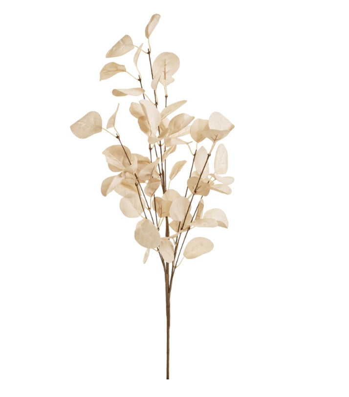 BRANCH EUCALYPTUS PLASTIC BEIGE