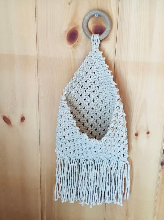 Macrame Wall Hanger with Pocket