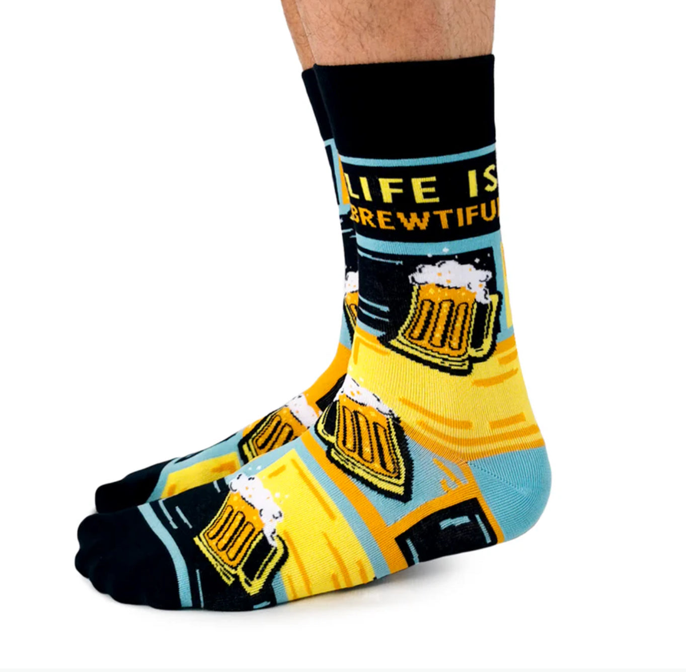 Men’s Crew socks Life is Brewtiful