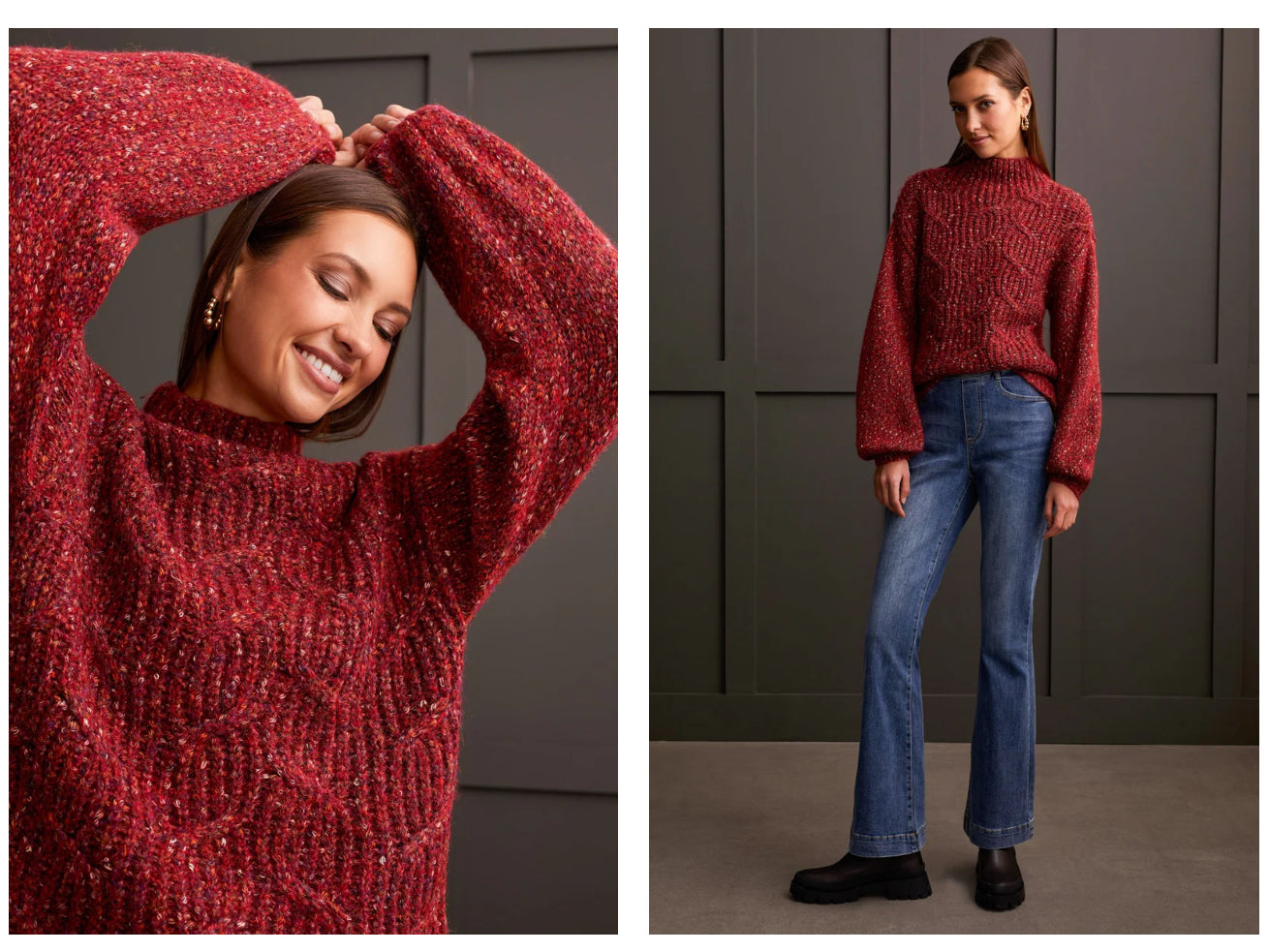 OVERSIZED FUNNEL NECK SWEATER