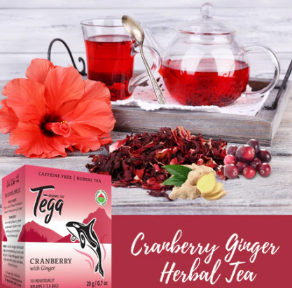 Cranberry Ginger Organic Herbal Tea