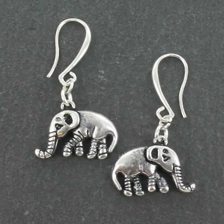 Elephant Charm Earrings