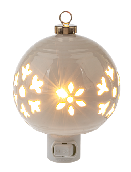 Snowflake Ornament Ball Night Light