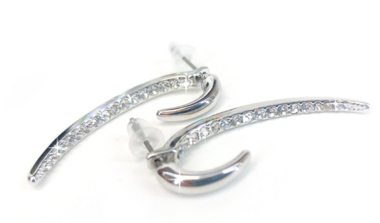 EARRING SPLIT HOOP GOLD or SILVER