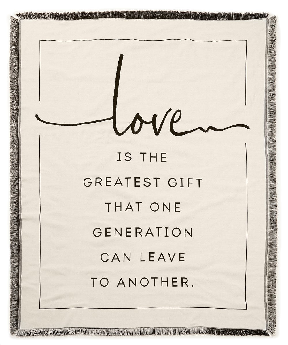 Sentiment Throw Blanket, Love