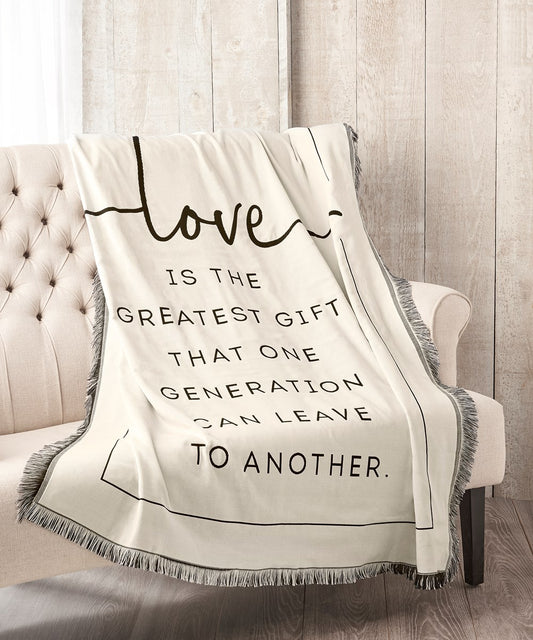Sentiment Throw Blanket, Love