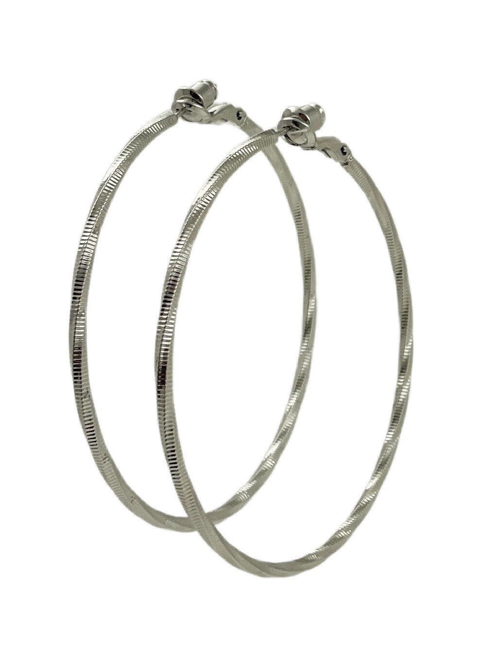 Silver 925 Wave HOOPS