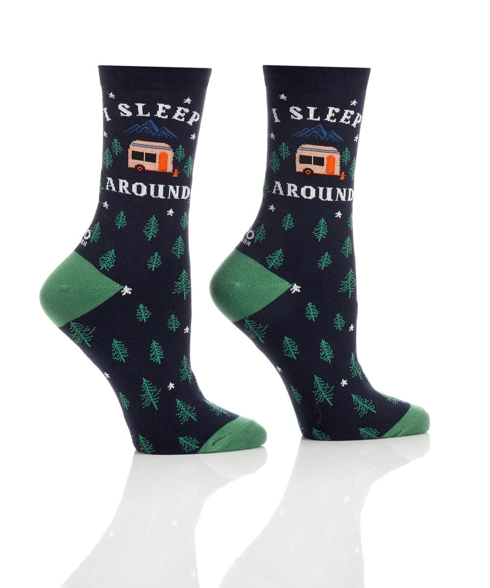 Women's Crew Sock, Sleep Around