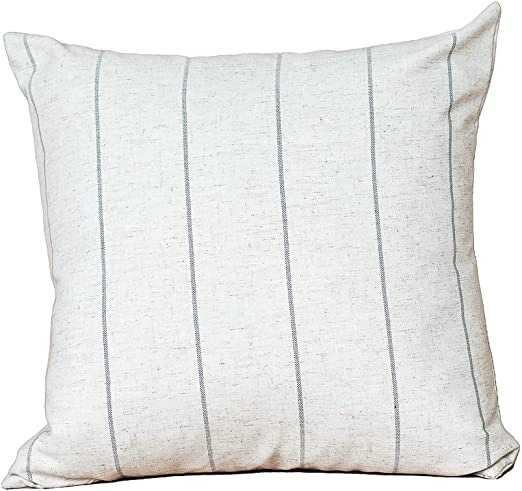 Outdoor/Indoor Linen Blend Throw Pillow Covers Square
