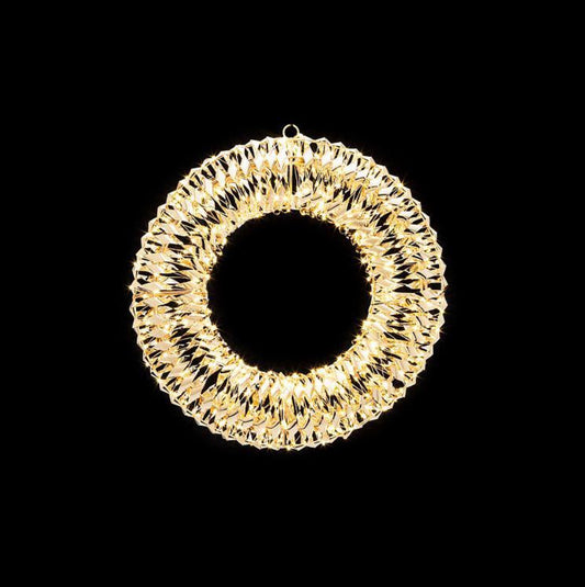 Extra Small Shiny Ribbon 480L Micro LED Wreath