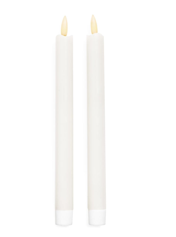 TAPPER CANDLE LED CLASSIC SET/ 2 10" WHITE