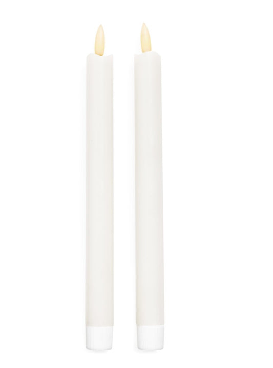 TAPPER CANDLE LED CLASSIC SET/ 2 10" WHITE