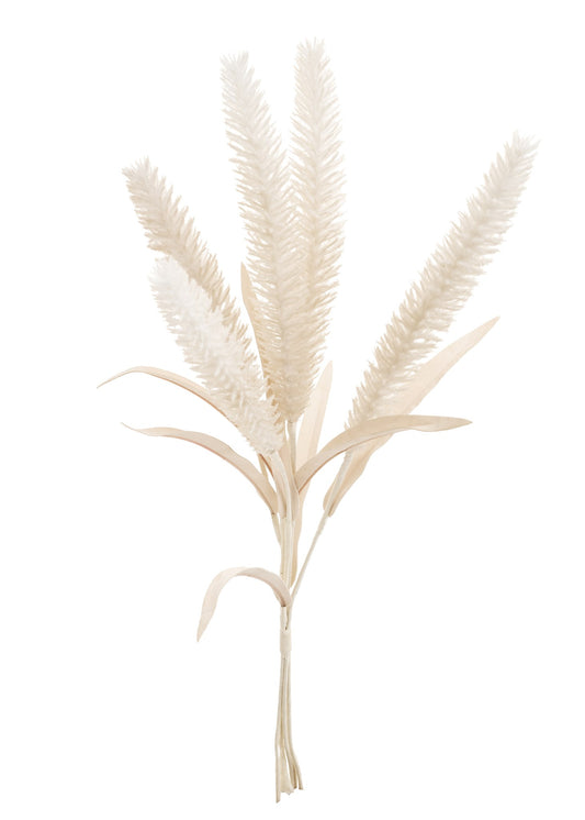 BOUQUET CATTAILS POLY BEIGE