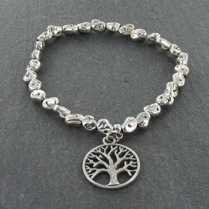 Tree Charm Nugget Bracelet