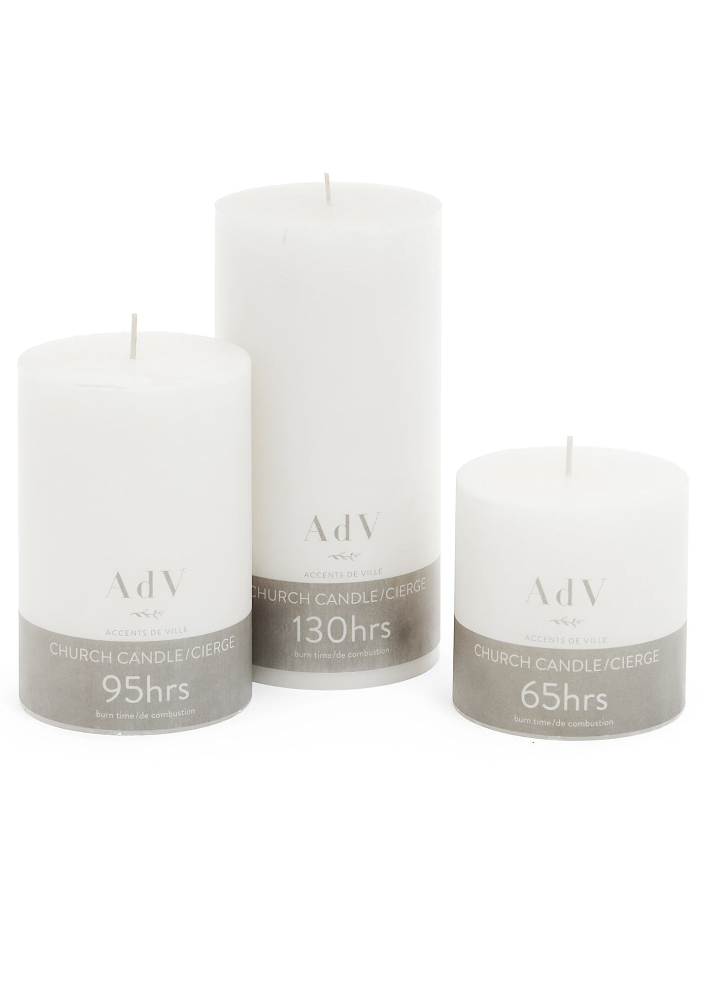 CANDLE PILLAR WHITE 4X6