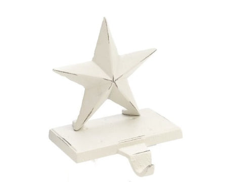 XMAS STOCKING HLDR STAR A.WHT 5X6