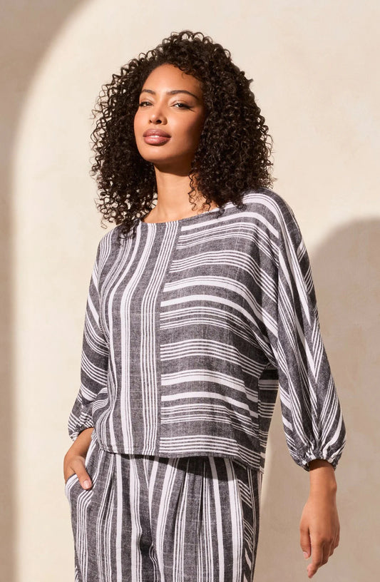 DOLMAN SLEEVE BOATNECK TOP