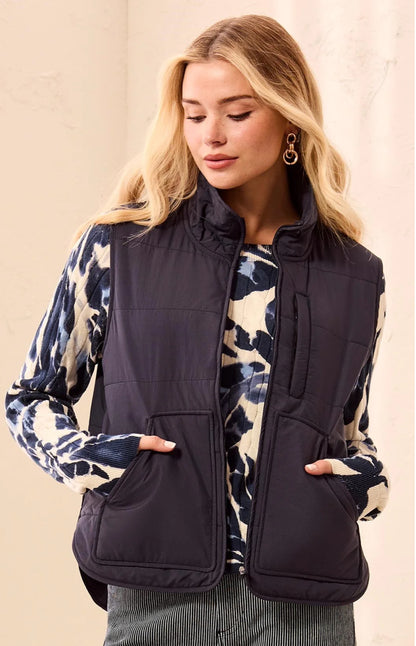 VEST PACKABLE PUFFER ZIP UP