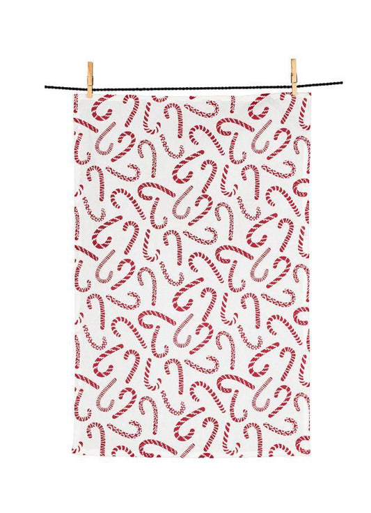 Candy Canes Kitchen Towel