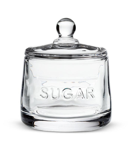 Classic Text Sugar Pot with Lid