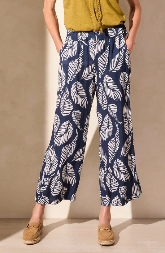 PULL-ON WIDE LEG ANKLE PANT