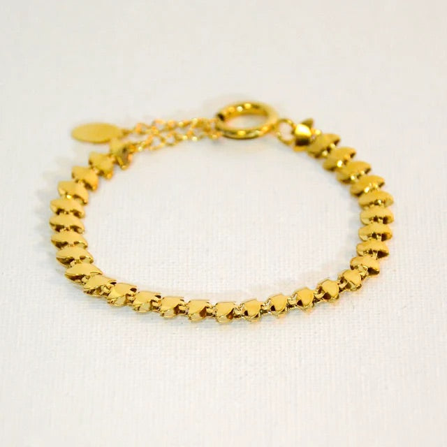 BRACELET STAINLESS STEEL | MILANO CHAIN DESIGN. GOLD