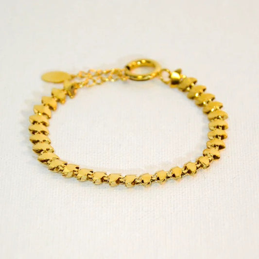 BRACELET STAINLESS STEEL | MILANO CHAIN DESIGN. GOLD