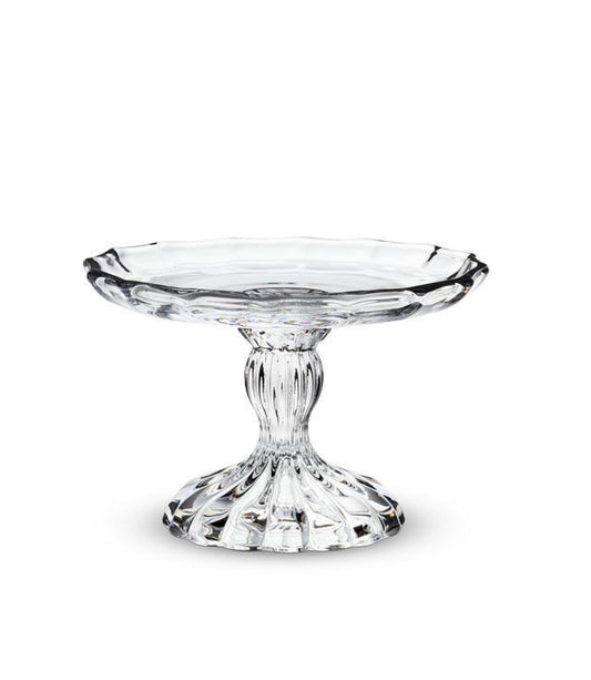 Small Embossed Pedestal Plate