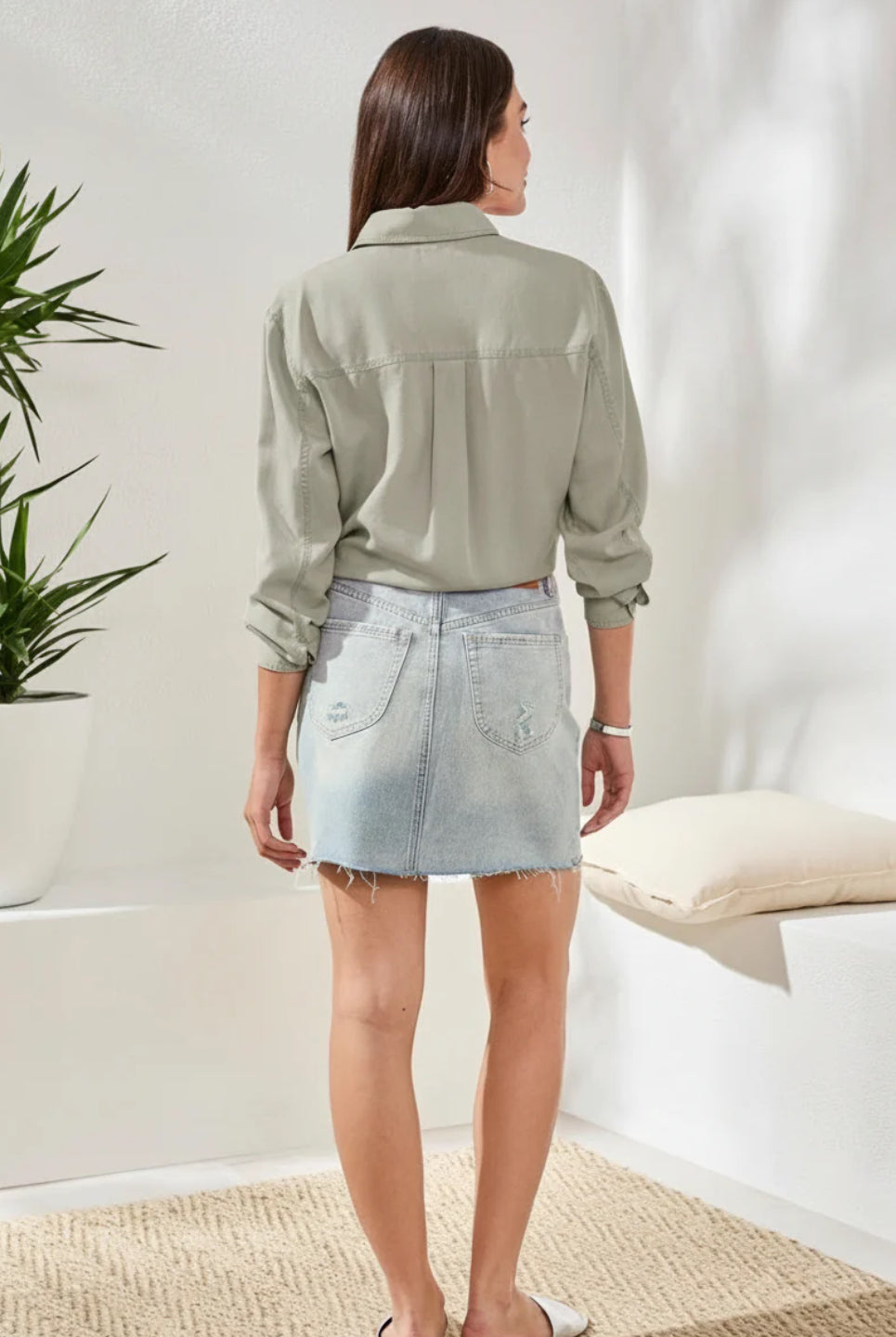 OVERSHIRT IN WASHED CAVALRY TWILL
