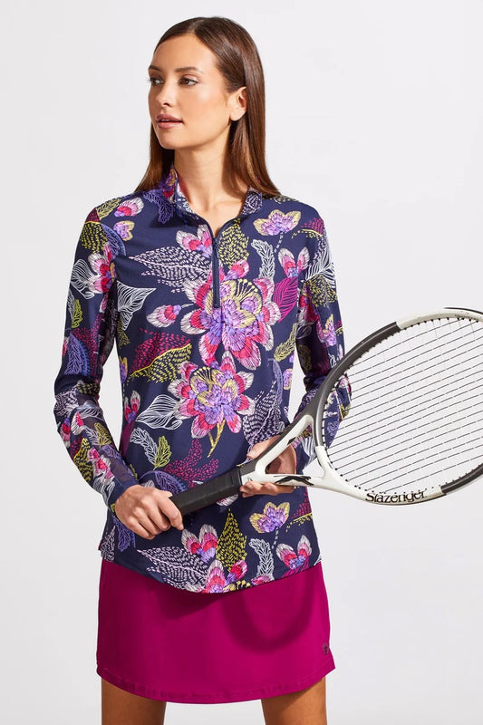 PERFORMANCE UPF 50+ LONG SLEEVE TOP WITH QUARTER ZIP