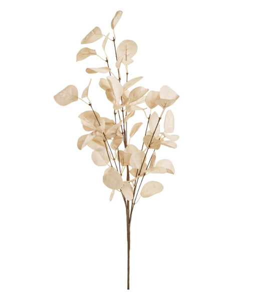 BRANCH EUCALYPTUS PLASTIC BEIGE