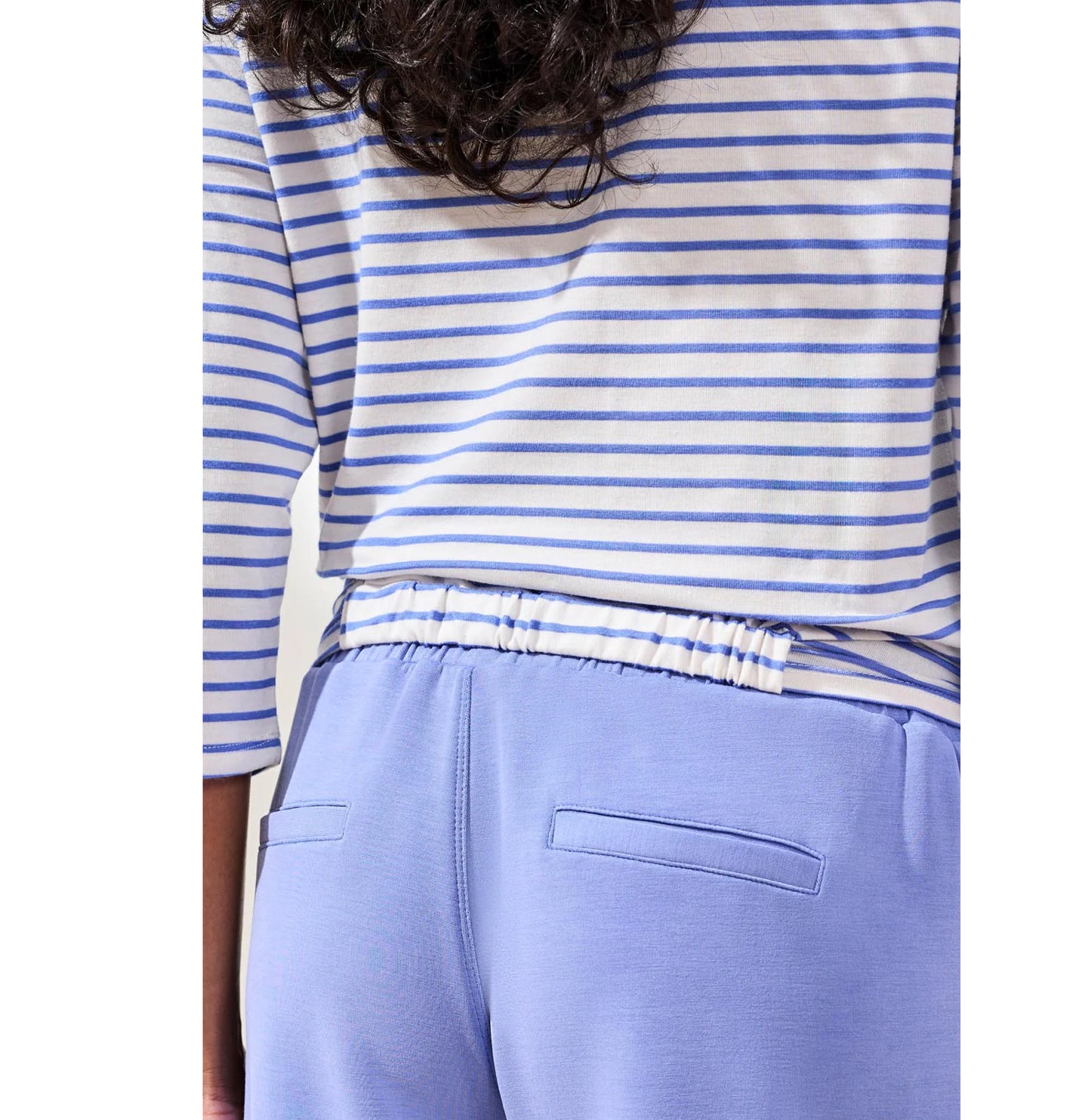 TOP SOFT MODAL BOAT NECK 3/4 SLEEVE WITH KNOT DETAIL