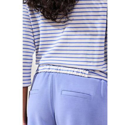 TOP SOFT MODAL BOAT NECK 3/4 SLEEVE WITH KNOT DETAIL