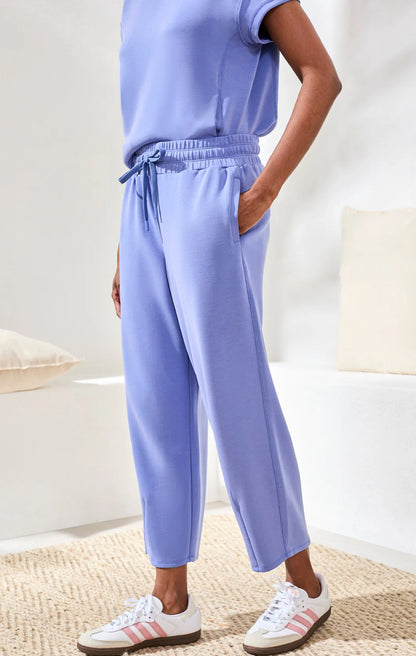 JOGGERS SOFT MODAL BARREL-LEG ELASTIC WAIST