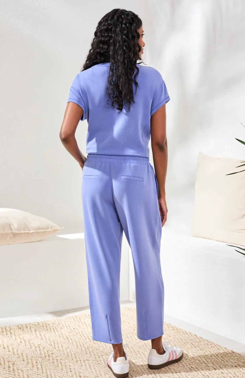 JOGGERS SOFT MODAL BARREL-LEG ELASTIC WAIST