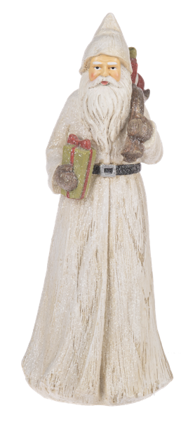 Carved Birch Santa Figurines