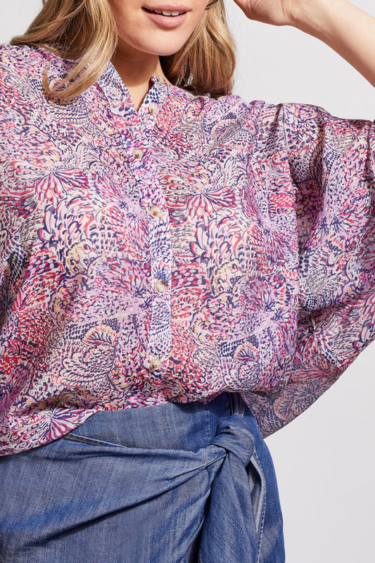 Blouse Flowy Dolman Sleeve