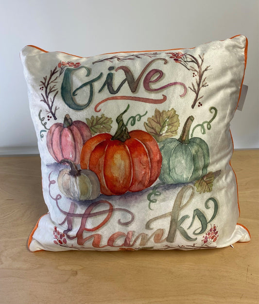 Pillow Velvet Give Thanks