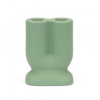 USHAPED 2 CANDLE HOLDER GRN