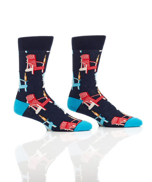 Men's Crew Sock, Muskoka Chair