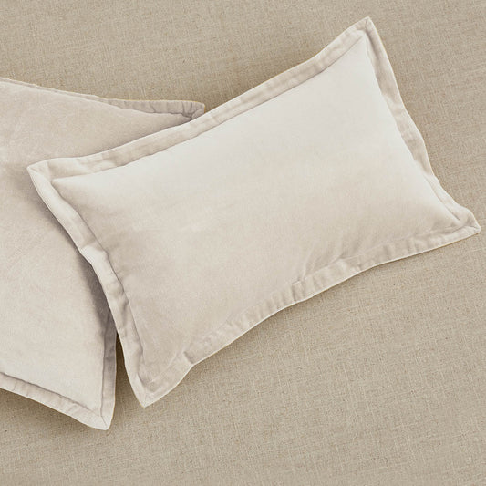 VELVET PILLOW COVER NATURAL